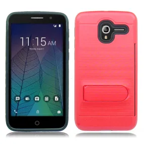 ALCATEL TRU/STELLAR RED ON BLACK DUO LAYER CASE