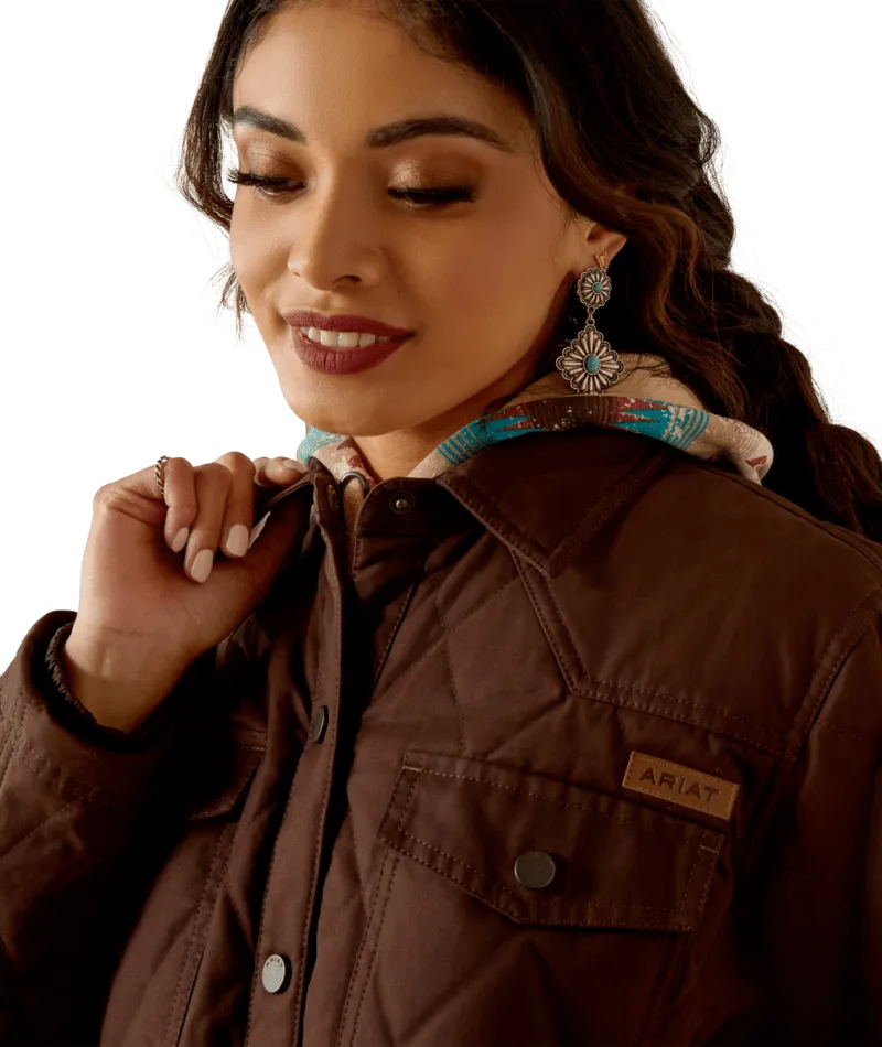 Ariat Women's Mole Grizzly Quilted Barn Jacket