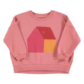 AW24.FLP2402C- Pink w/ multicolor house print