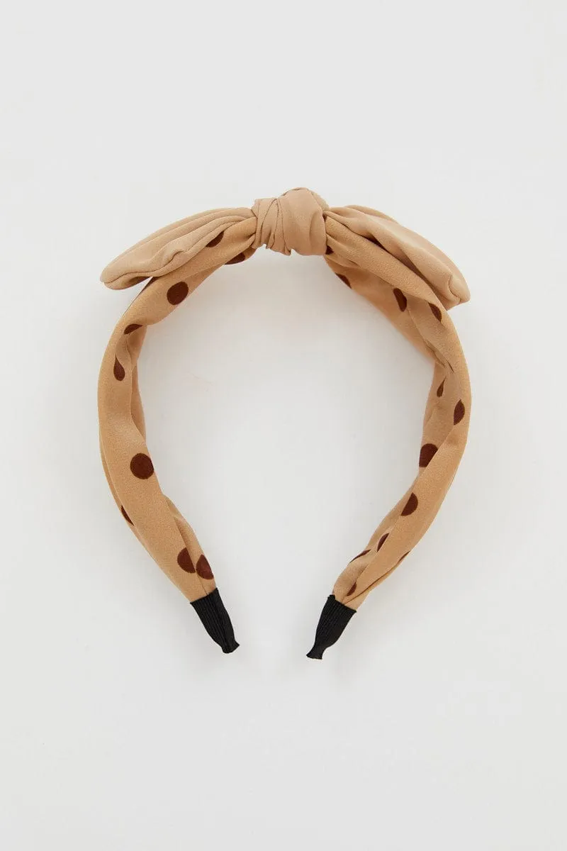 Beige Head Band