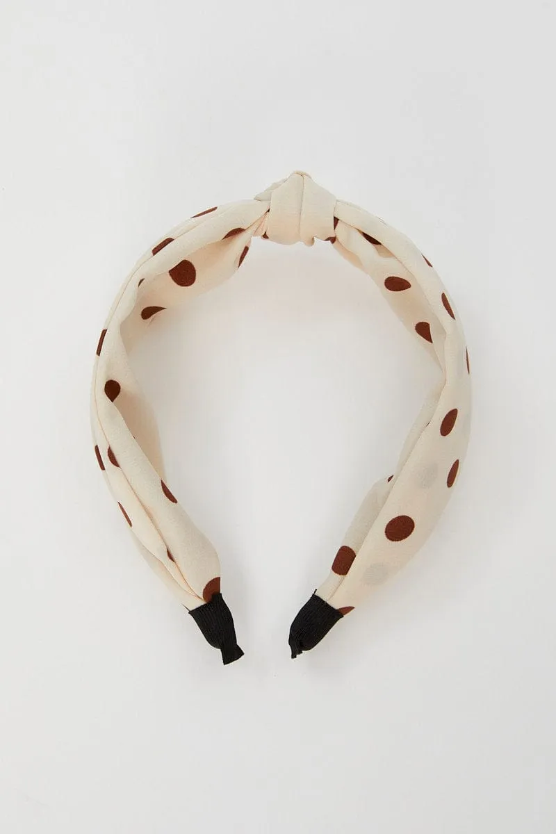 Beige Head Band