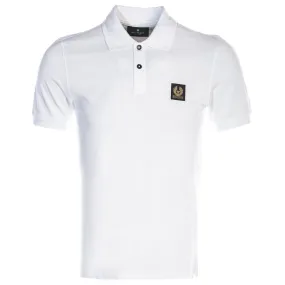 Belstaff Classic Short Sleeve Polo Shirt in White