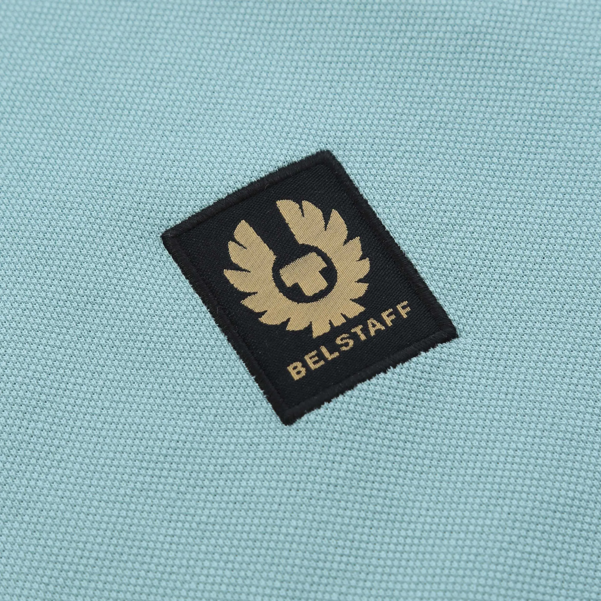 Belstaff Double Tipped Polo Shirt in Oil Blue