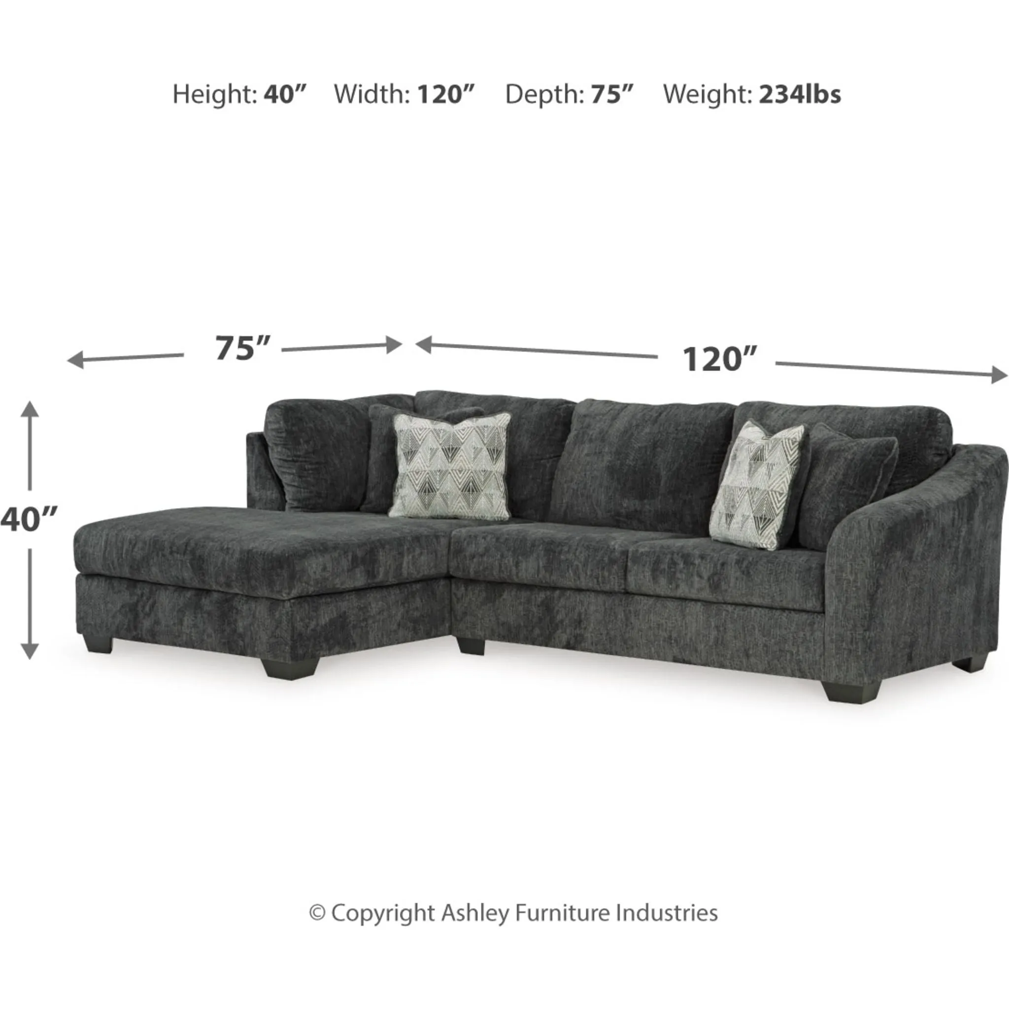 Biddeford 2 Piece Sectional with Chaise