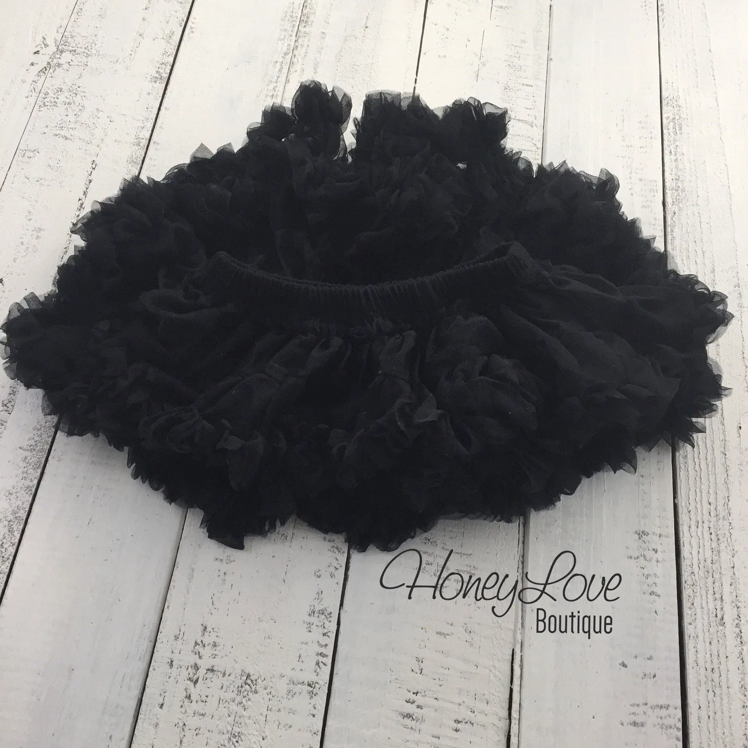 Black - Pettiskirt - Tutu Skirt Bloomer - Ruffle Bottom Bloomer