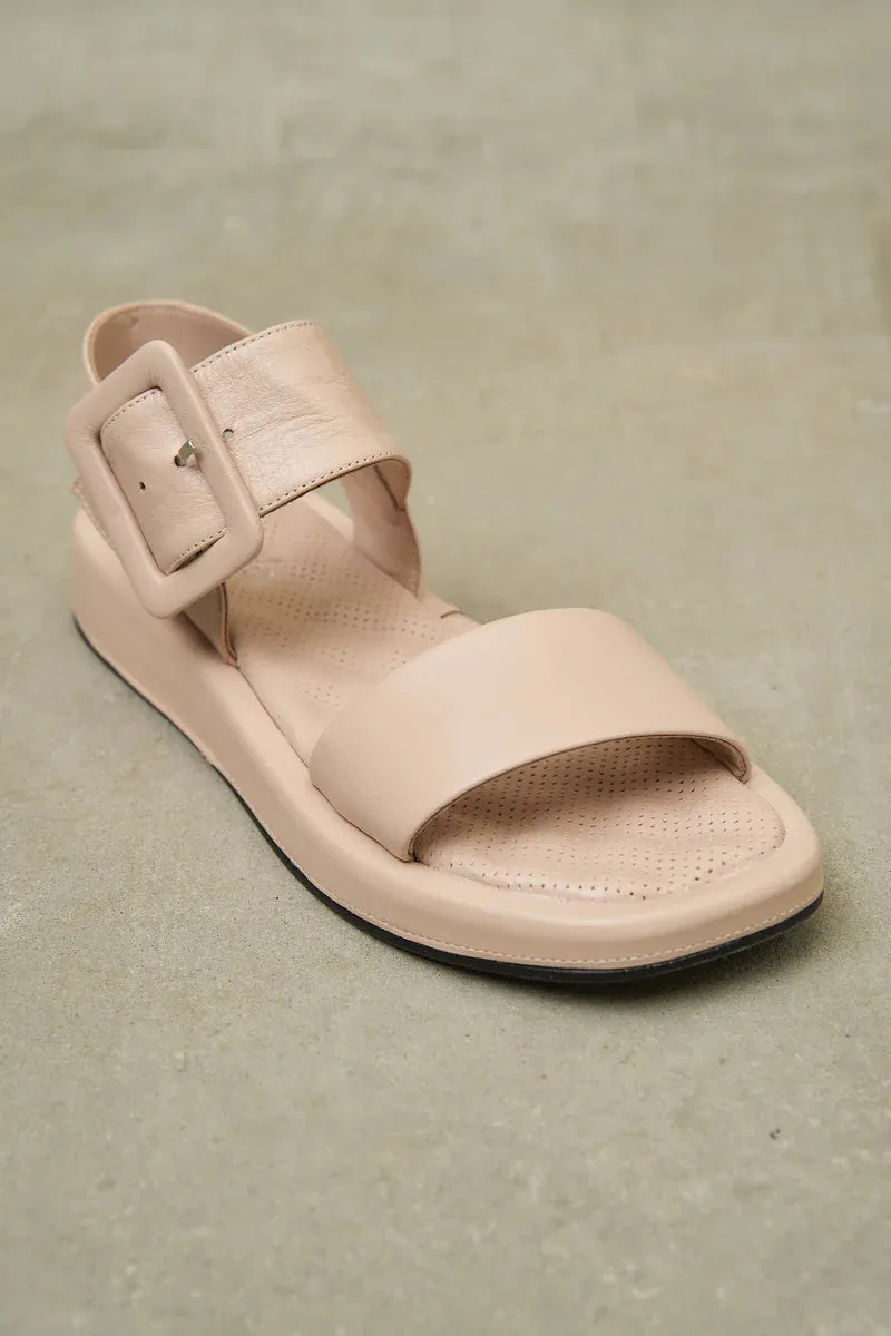 Blush Pink Marshmallow Buckle Sandal