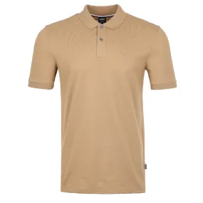 BOSS Pallas Polo Shirt in Medium Beige