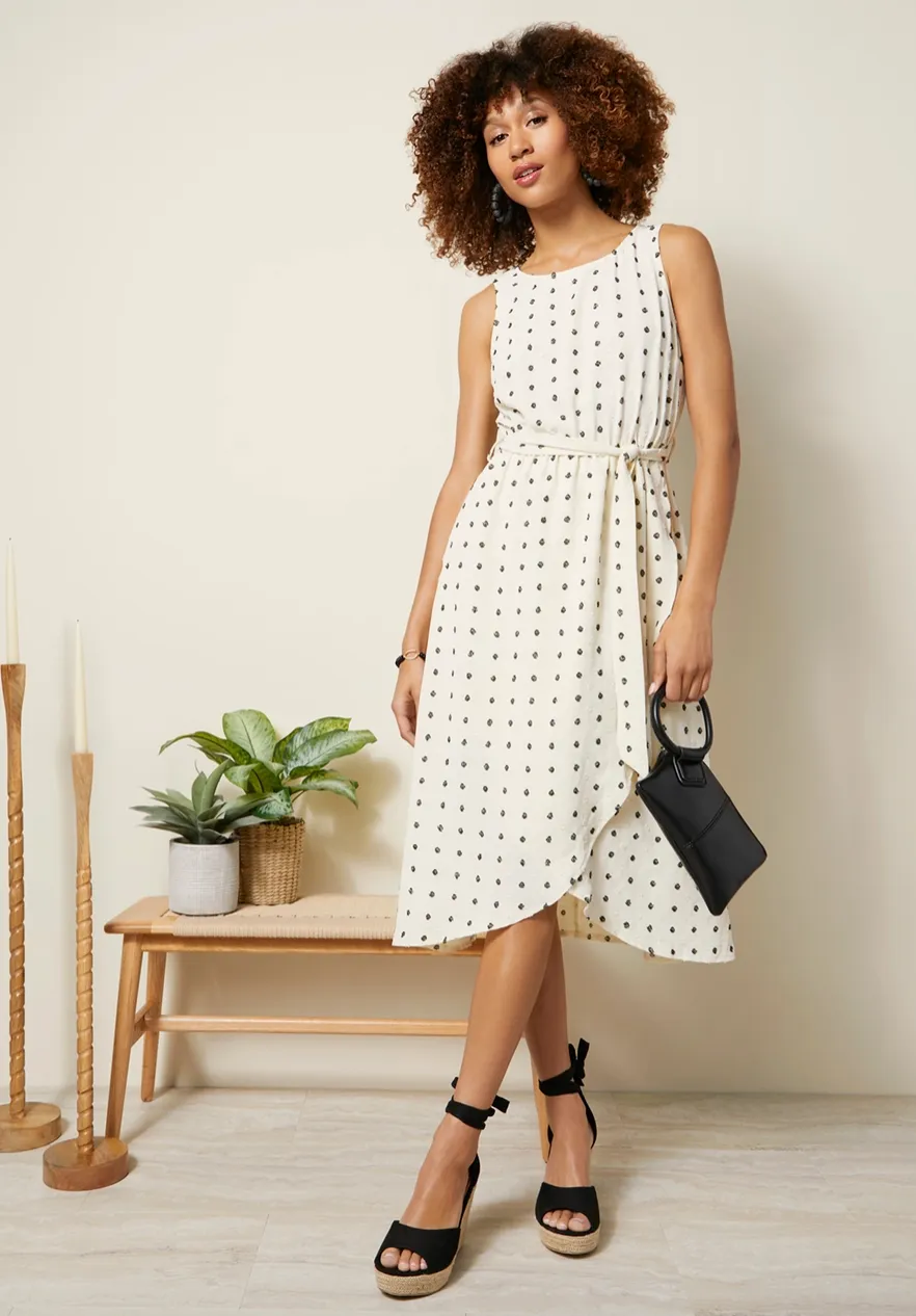 C C Swiss Dot Dress-Polka Dot