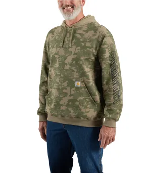 Carhartt Men's Camo Logo Hooded Sweatshirt - Burnt Olive Tree Camo