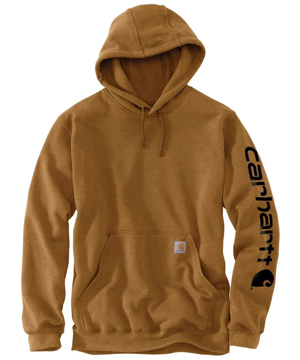 Carhartt Midweight Logo Hooded Sweatshirt - Carhartt Brown