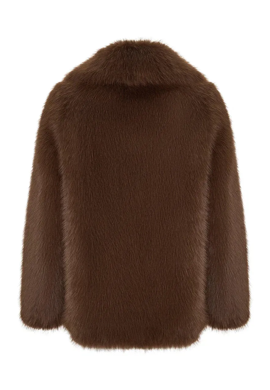 Classic Short Faux Fur Coat - Betty