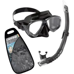 Cressi Marea VIP Mask and Snorkel Set - Black