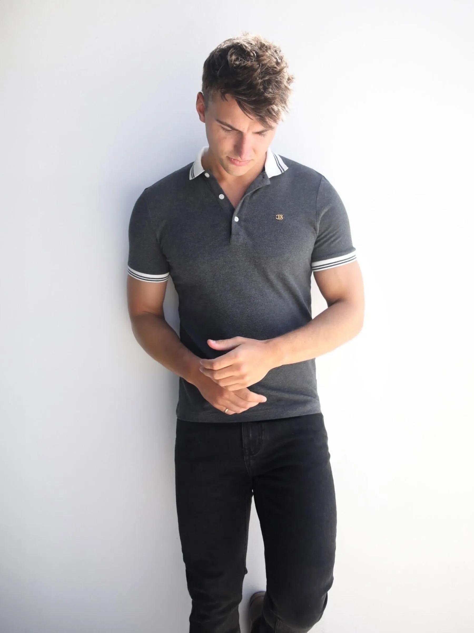 Dalston Polo - Charcoal