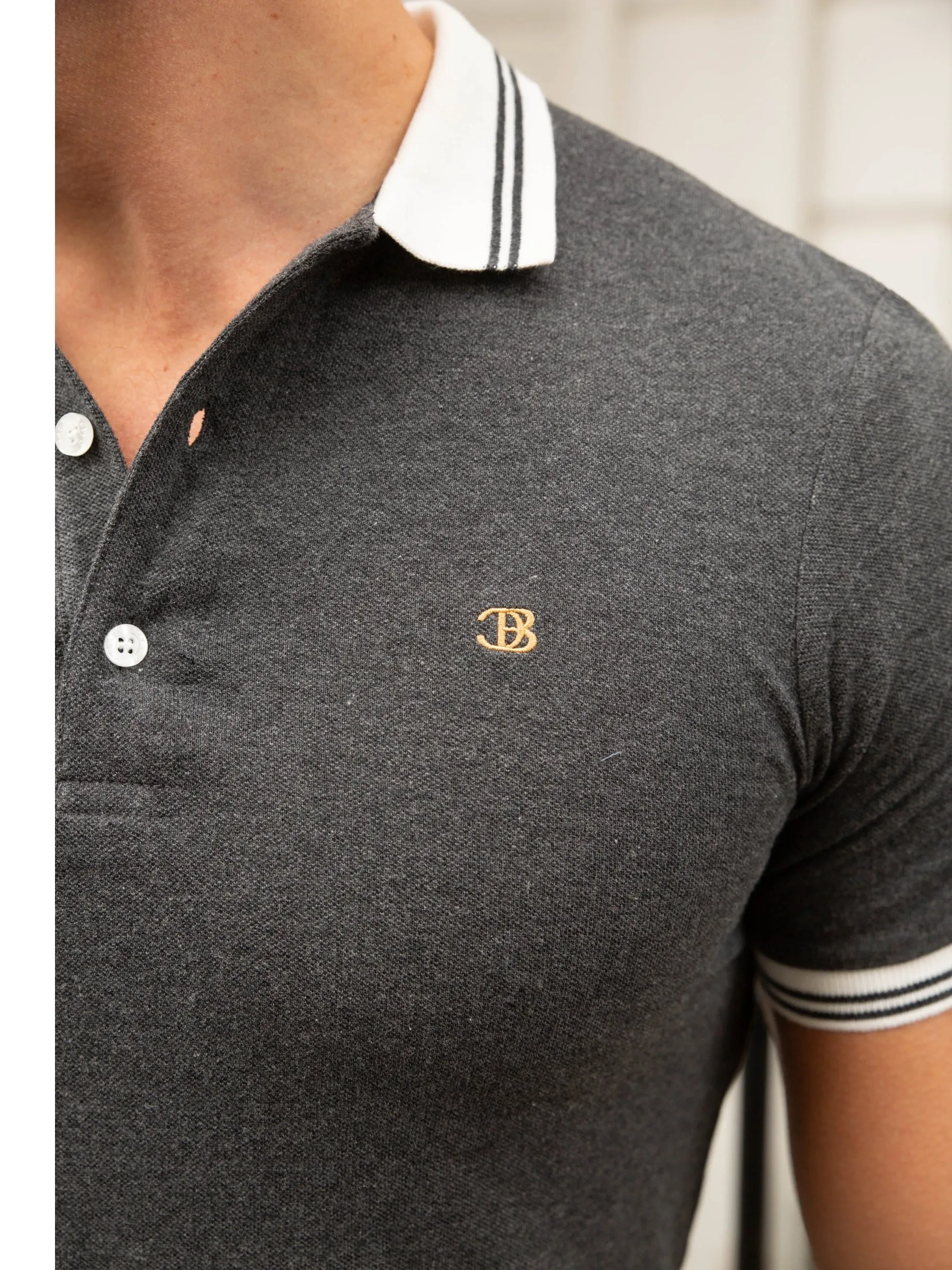 Dalston Polo - Charcoal