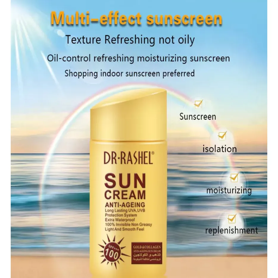 Dr. Rashel Sun Cream Anti-Ageing SPF 100    Gold & Collagen