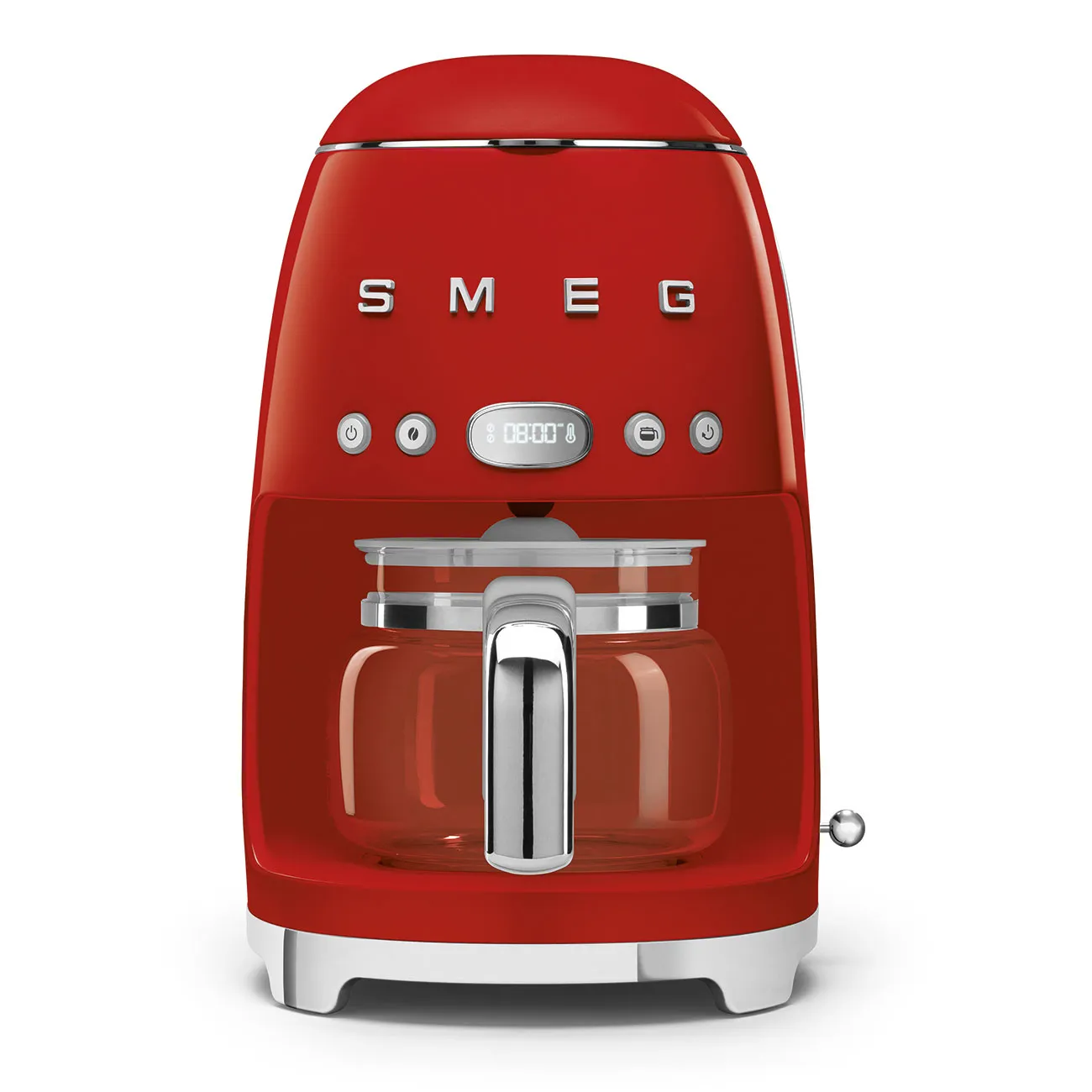 Drip-filter coffee machine Retro-style Red Glossy