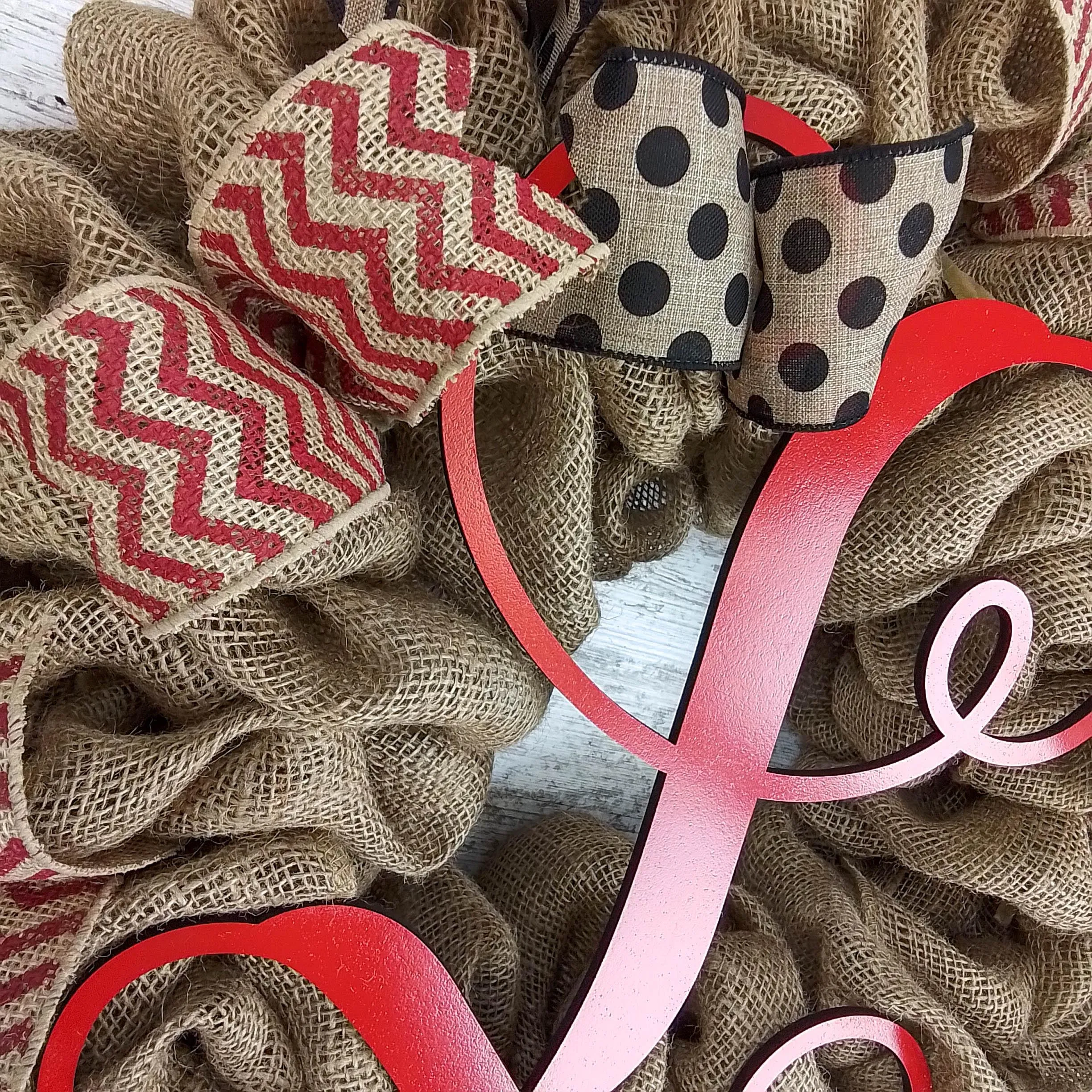 Everyday Burlap Monogram Wreath | LOTS of color options!