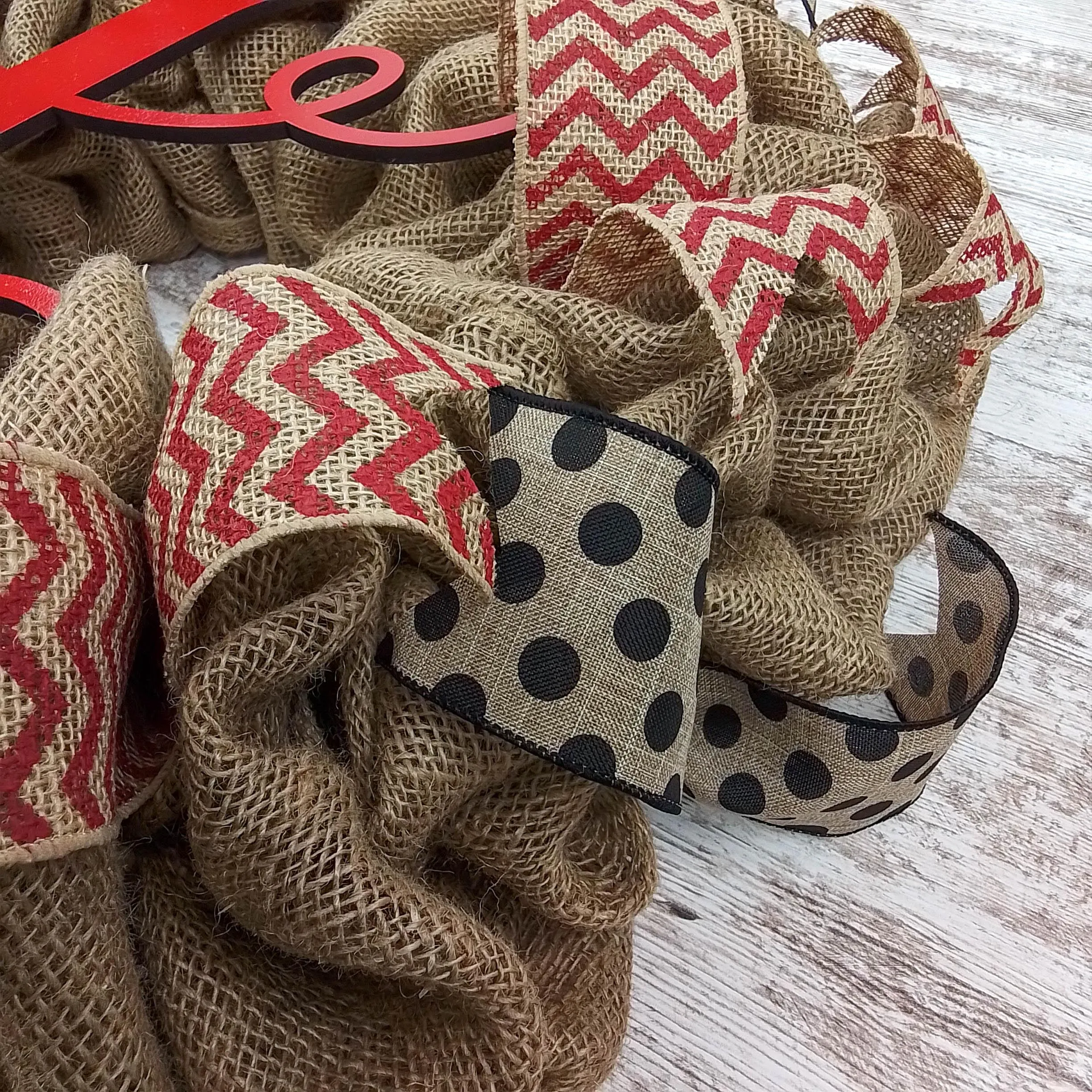 Everyday Burlap Monogram Wreath | LOTS of color options!