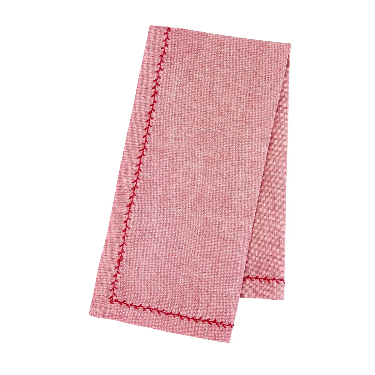 Feather Stitch Napkin Pink Sapphire