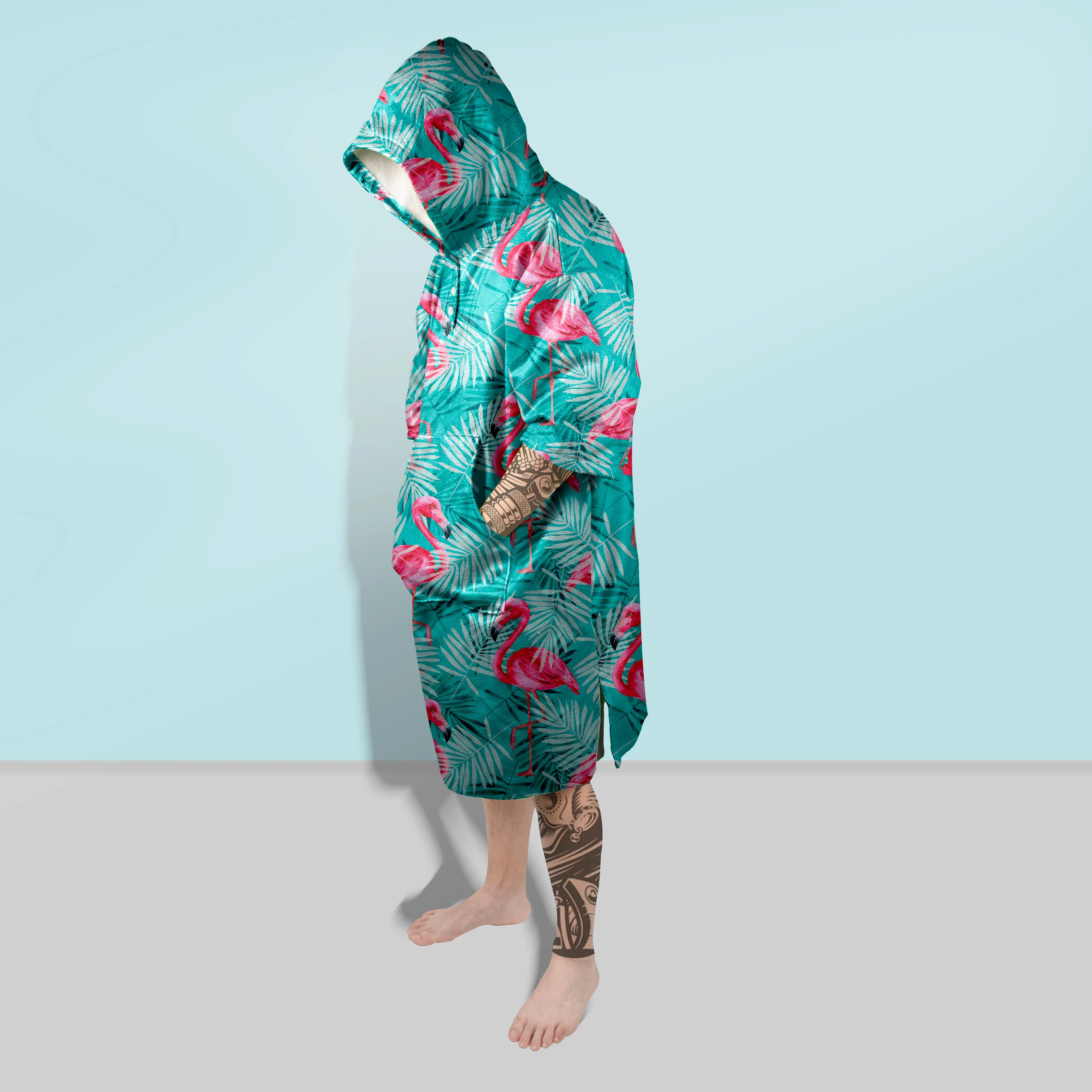 Flamingo Personalized Hooded Towel