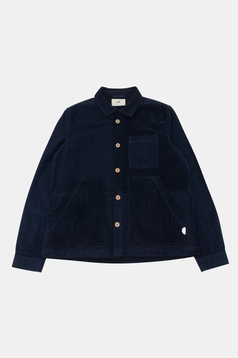 Folk Assembly Worker Jacket (Navy Cord Mix)