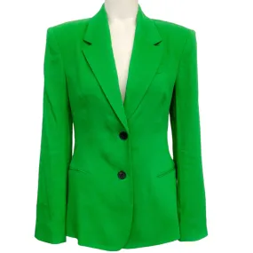 Frame Green Linen The Femme Blazer