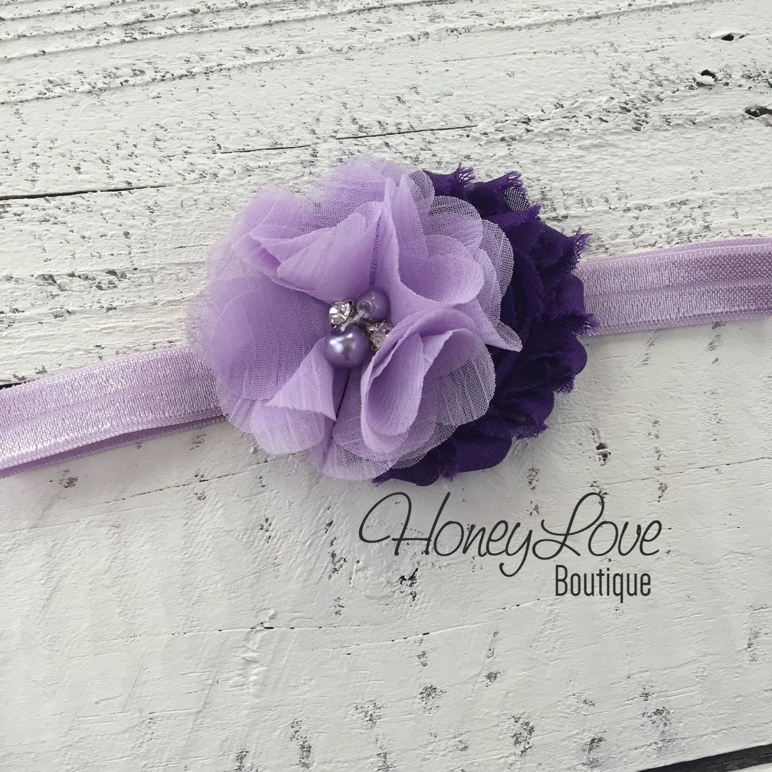 Lavender Purple tutu skirt bloomers and headband - Embellished bloomers