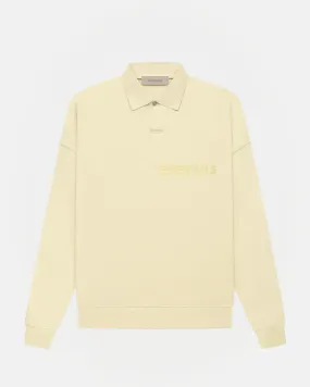 Long Sleeve Polo in Canary