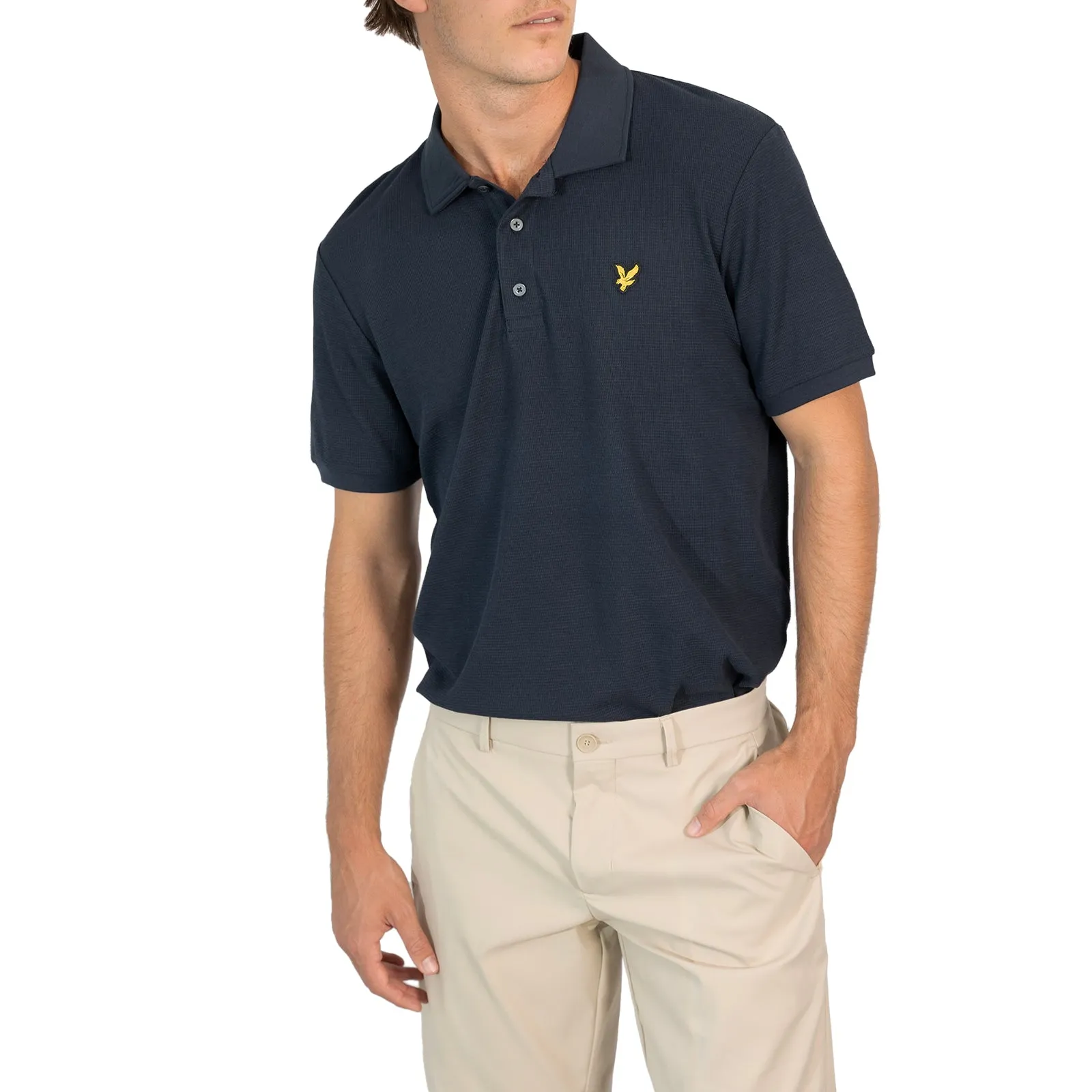 Lyle & Scott Milano Cotton Polo Shirt - Dark Navy