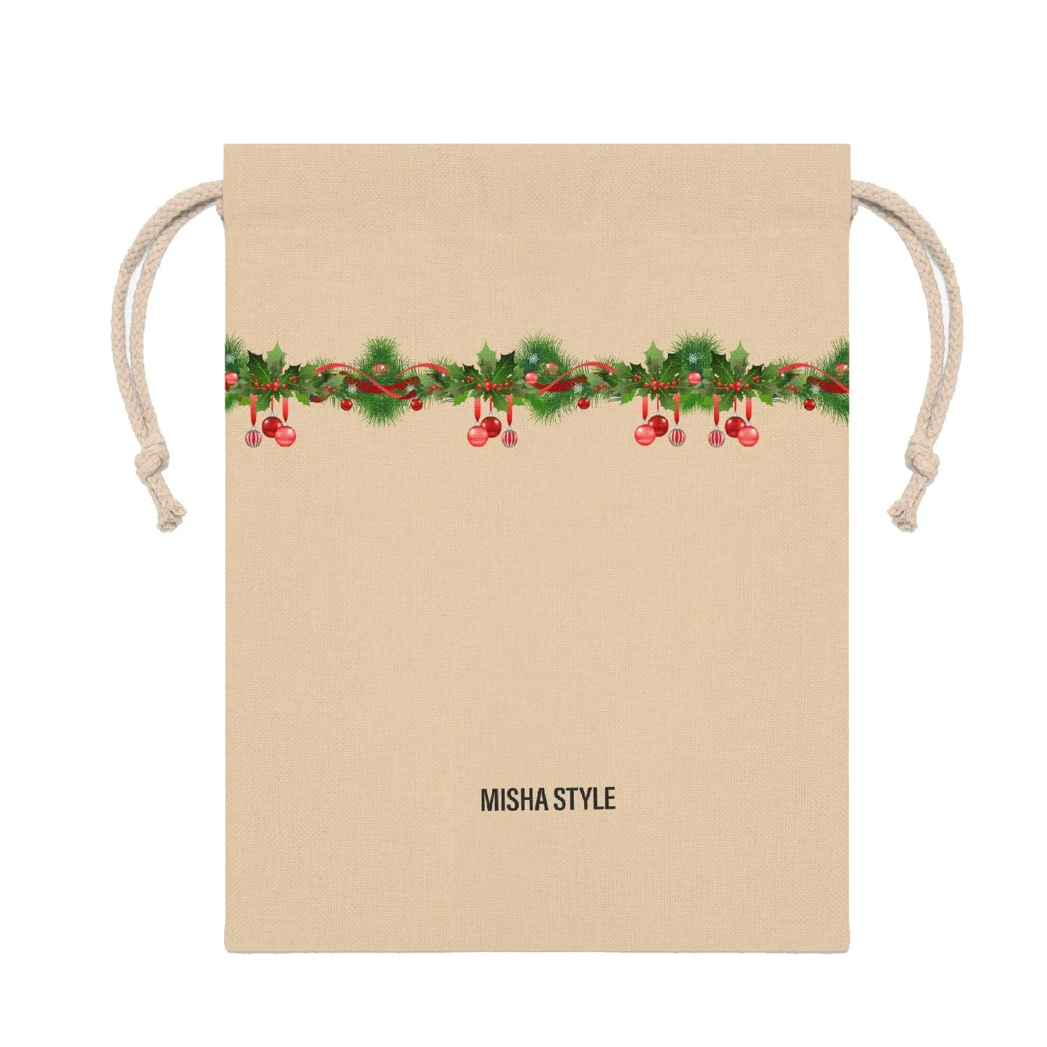 Misha Christmas Linen Bag