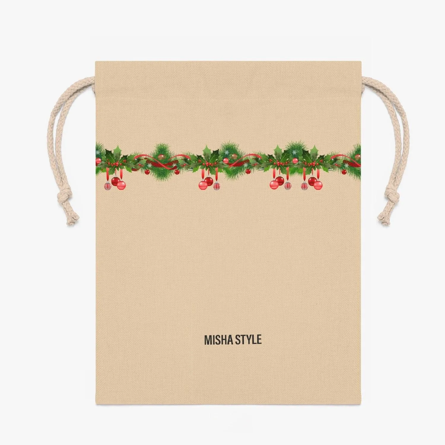 Misha Christmas Linen Bag