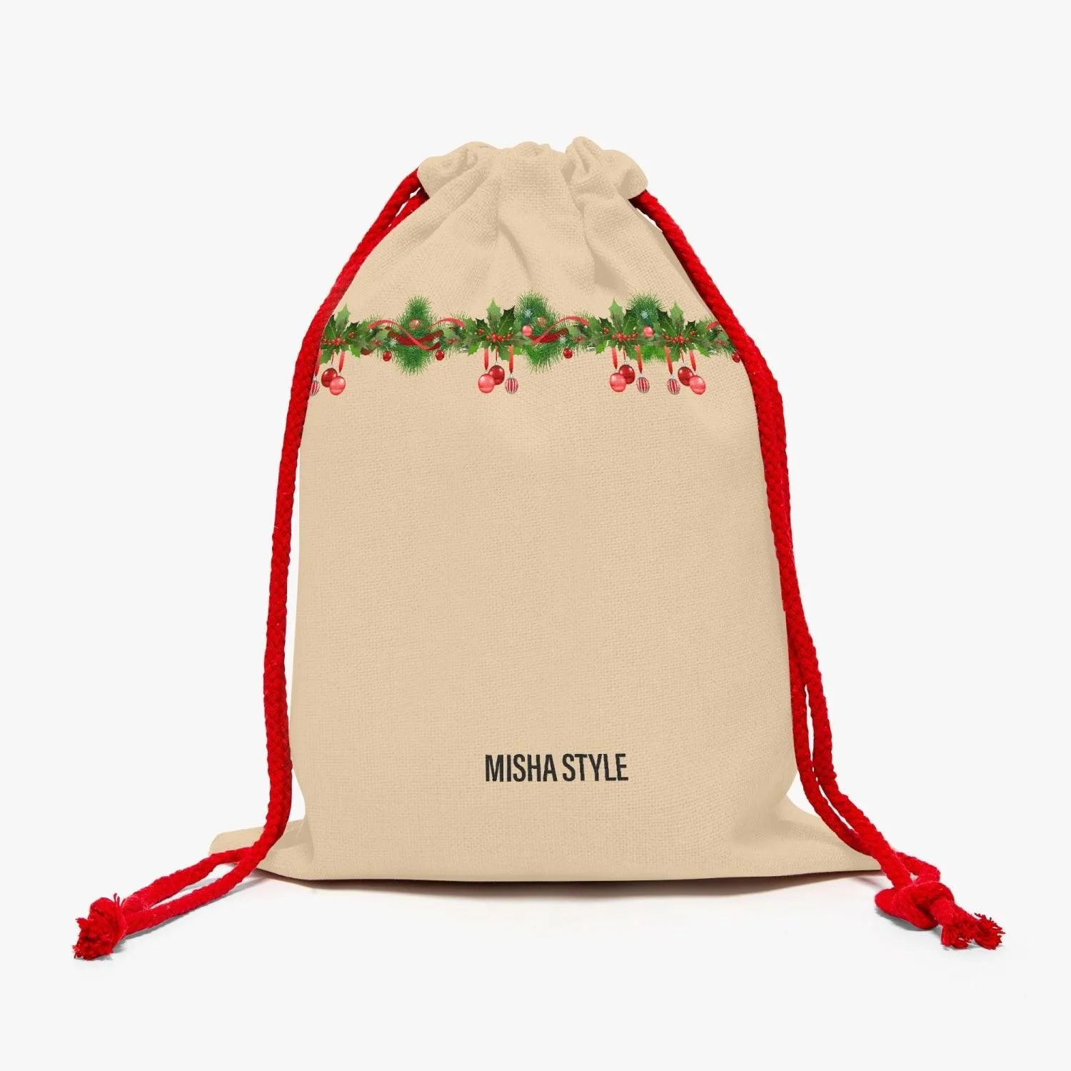 Misha Christmas Linen Bag