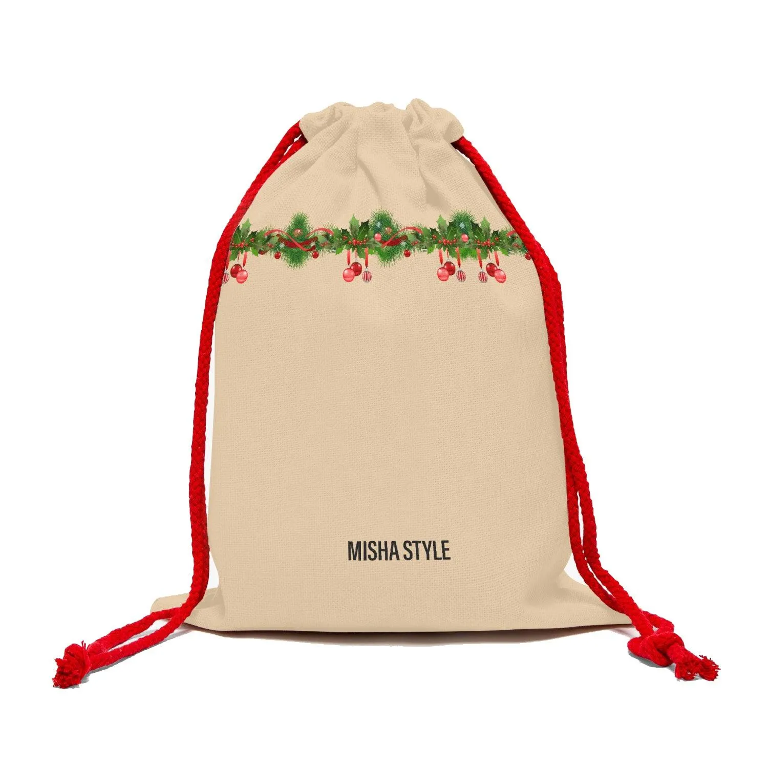 Misha Christmas Linen Bag