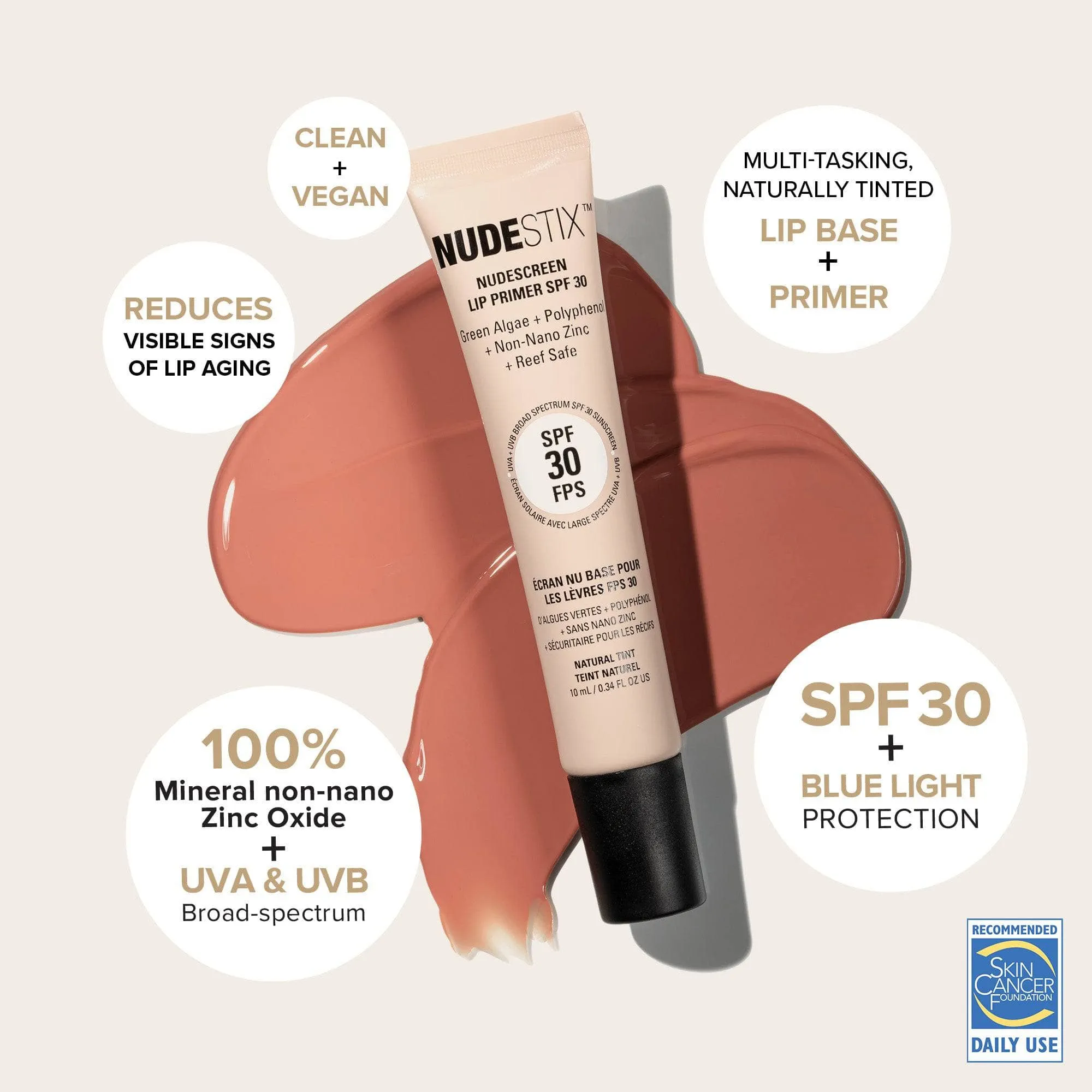 NUDESCREEN LIP PRIMER SPF 30