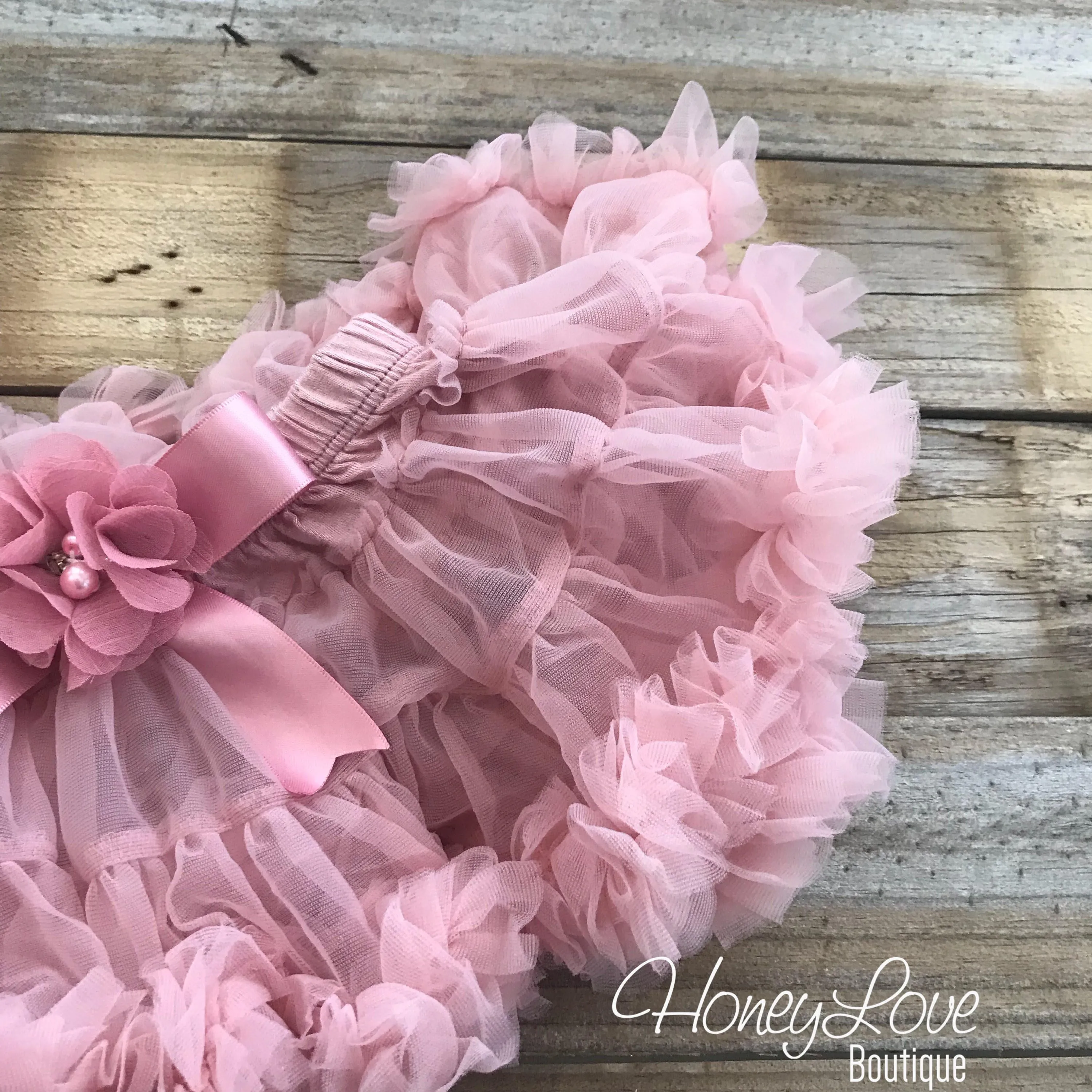 One with heart - Birthday Outfit - Vintage Pink and Silver/Gold Glitter