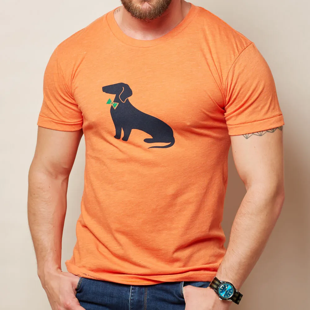 Orange Heather Dachshund T-Shirt