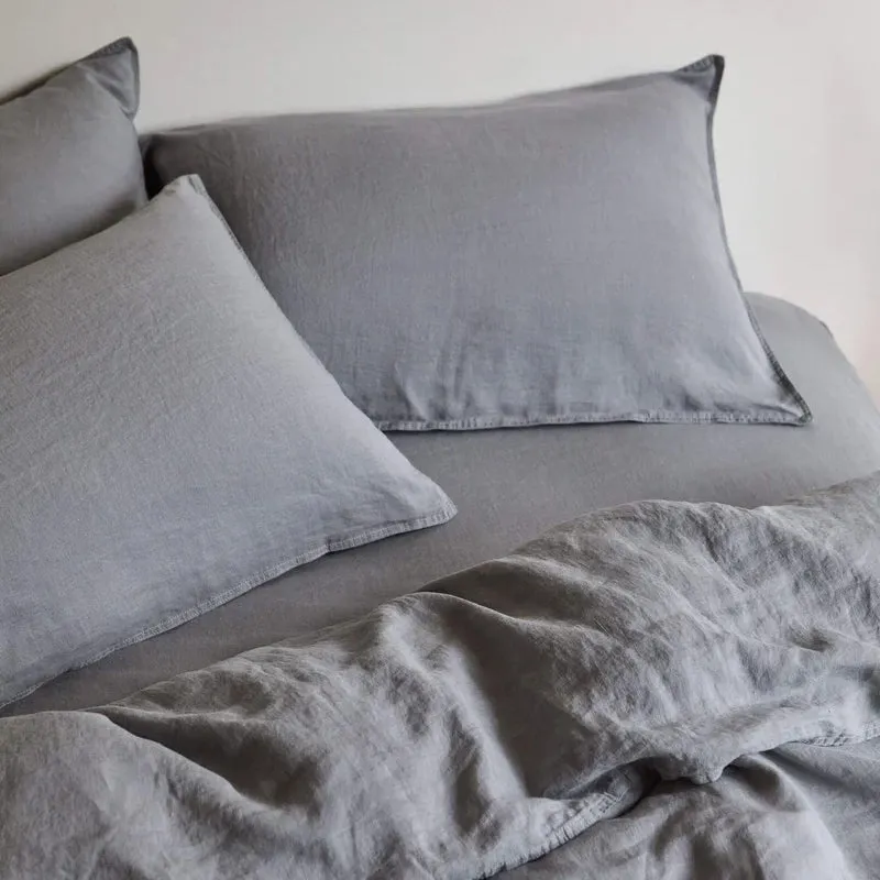 Organic Linen Duvet Storm