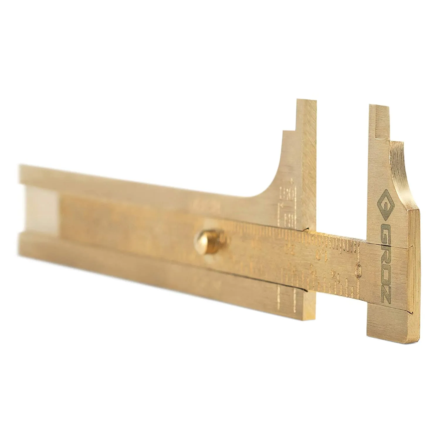 Pocket Brass Caliper, Internal and External, 4"