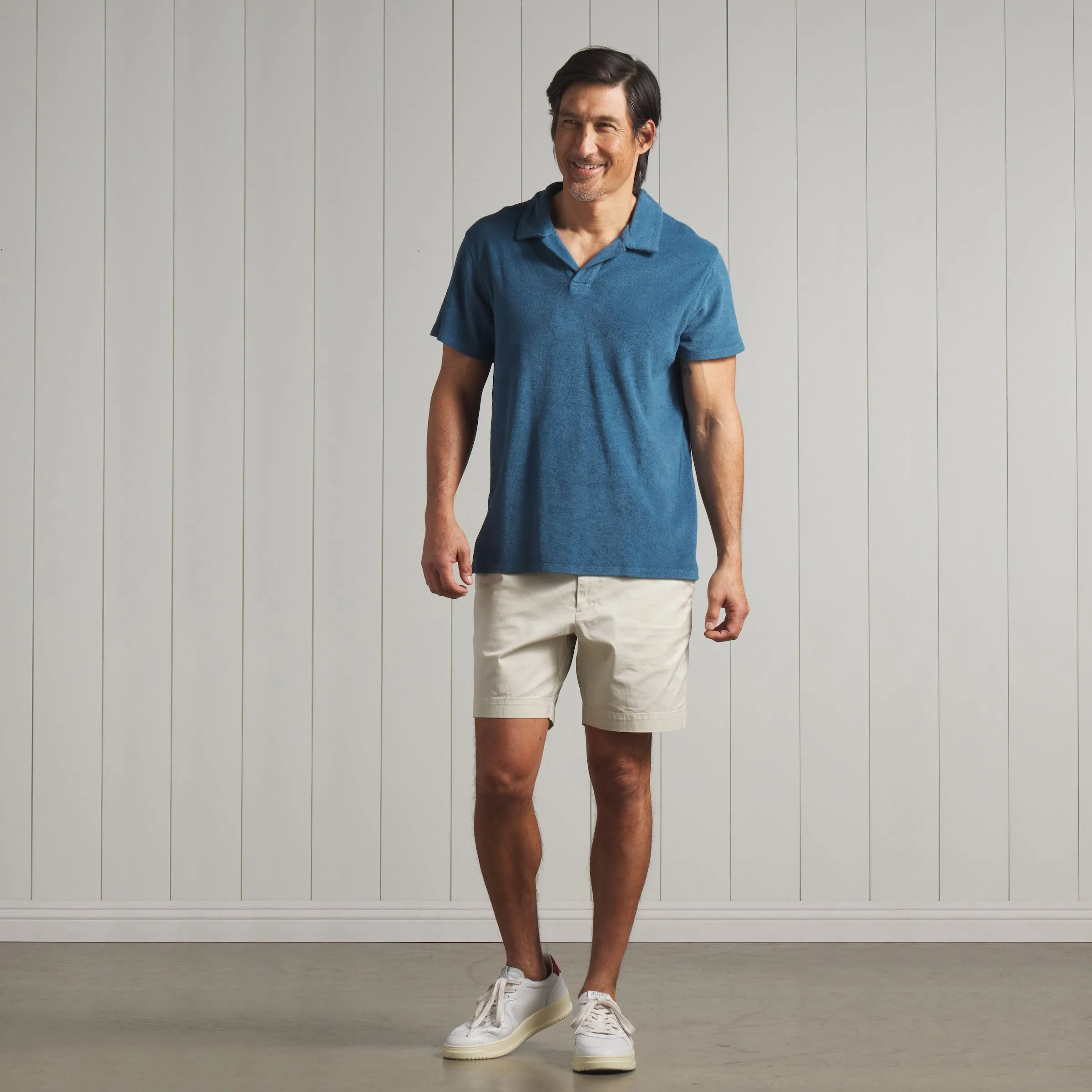 Riviera Terry Polo - Mallard Blue