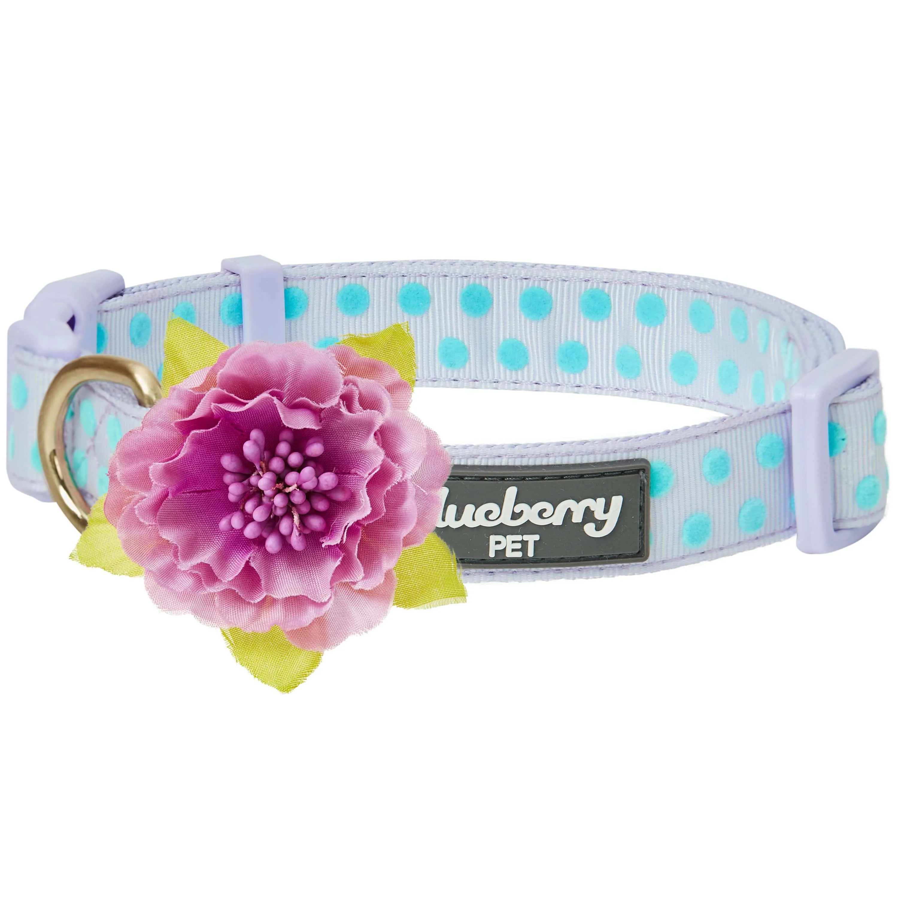 Soft Touch Dotted Velvet Dog Collar