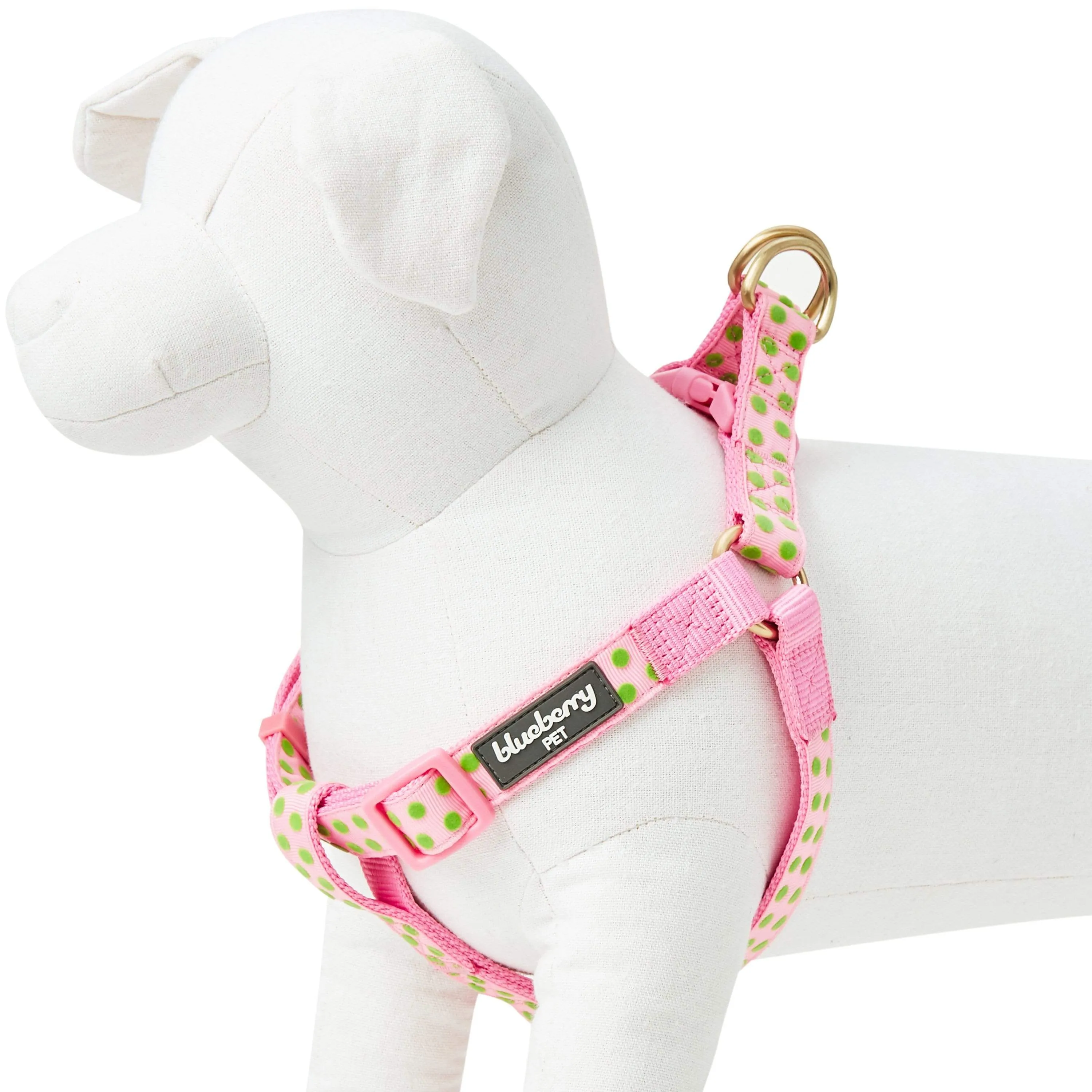 Soft Touch Dotted Velvet Dog Harness