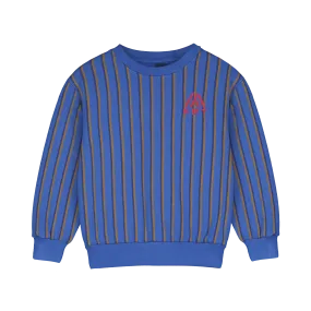 SW04-SWEATSHIRT ALLOVER 2V LINES-Fresh blue