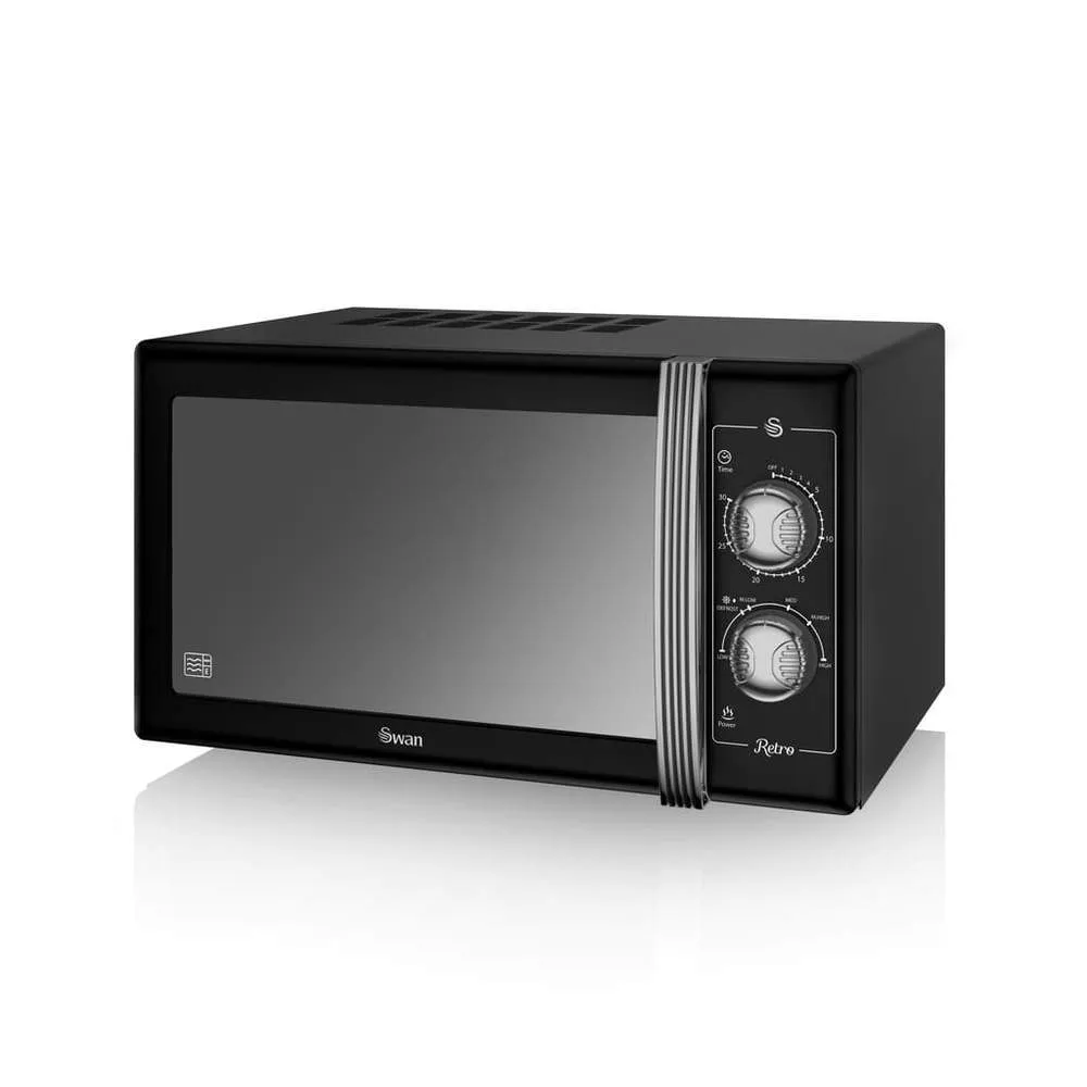 Swan 25 Litre Retro Manual Microwave