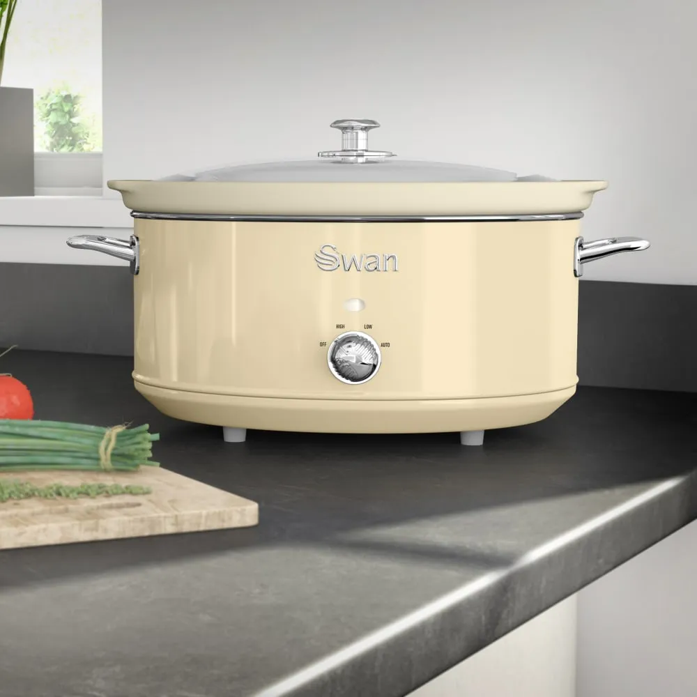 Swan 6.5L Slow Cooker Retro