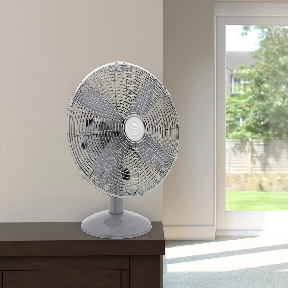 Swan Retro 12 Inch Desk Fan