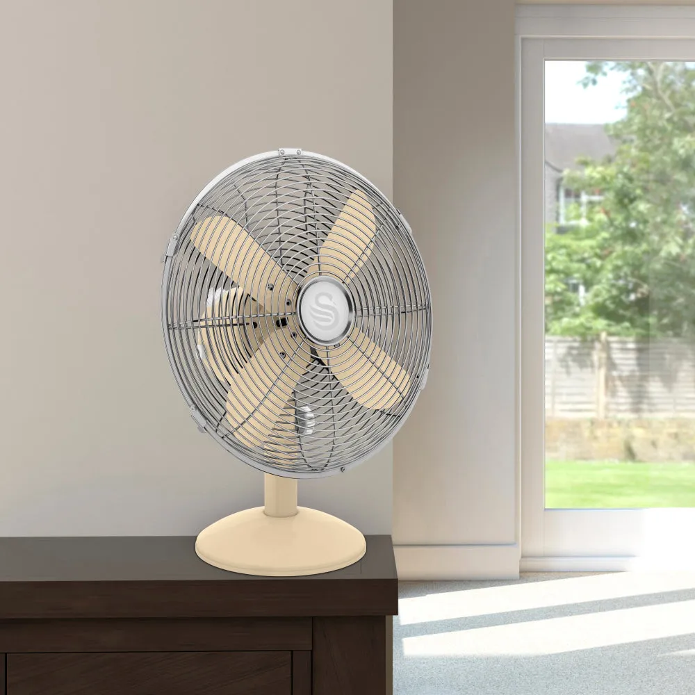 Swan Retro 12 Inch Desk Fan