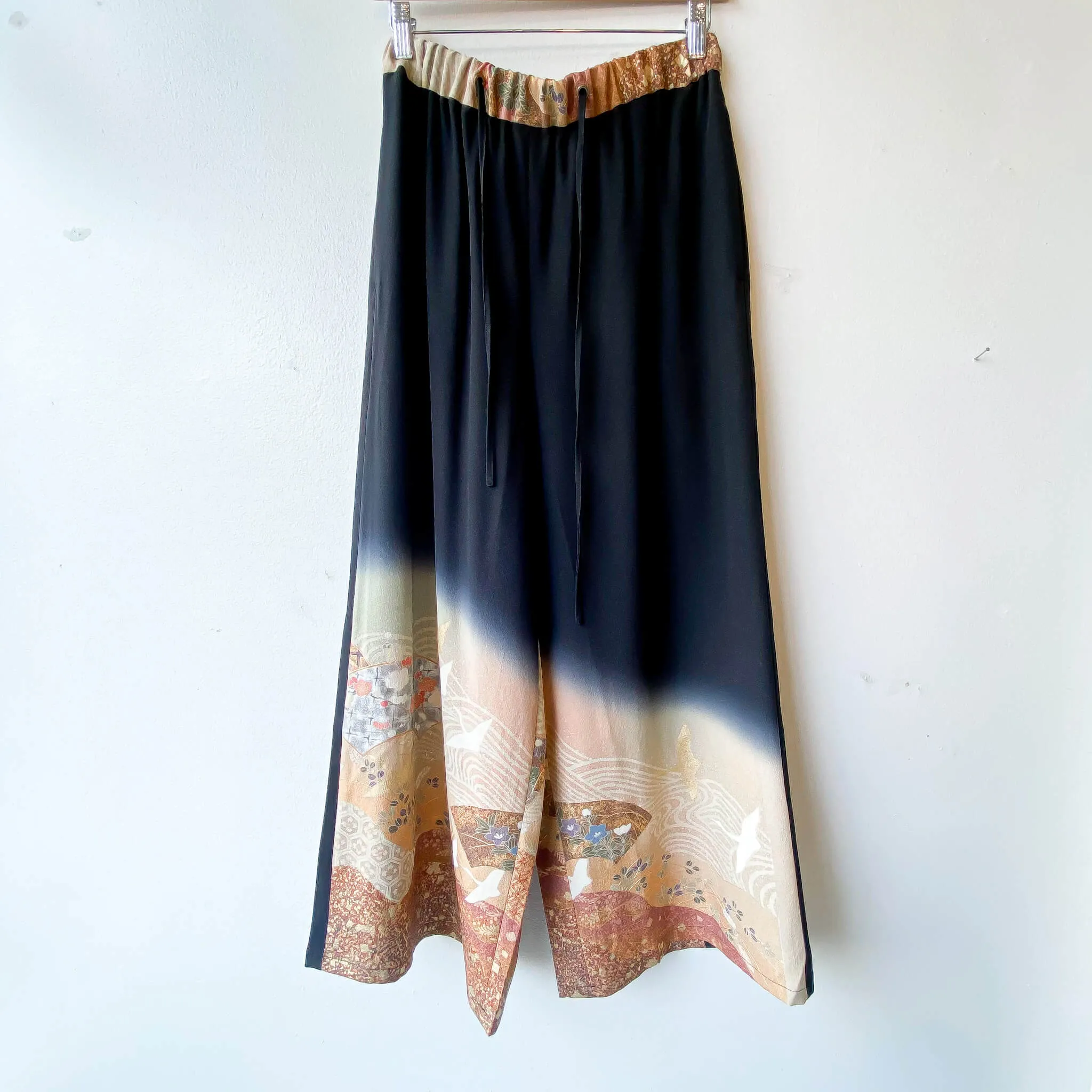 Tsumugi | Vintage Silk Kimono Two Piece | TP9 - Black