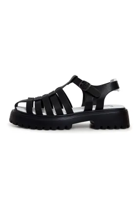 Urban Block Heel Sandals - Black