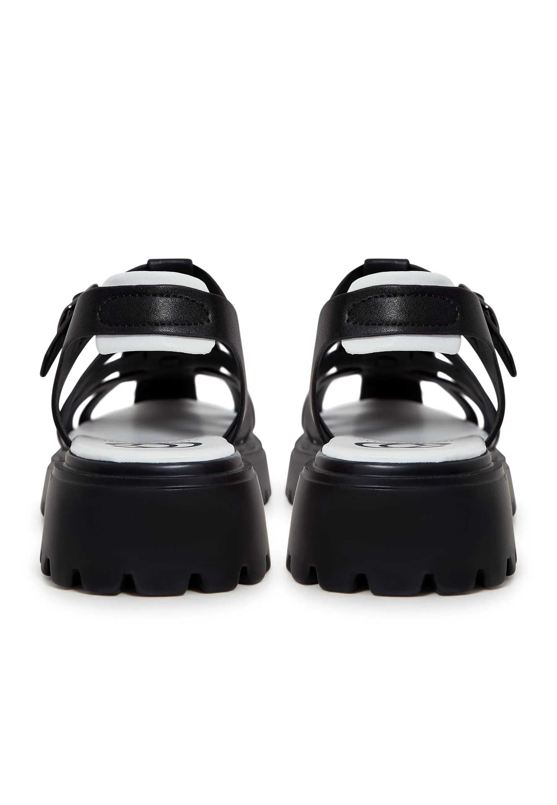 Urban Block Heel Sandals - Black