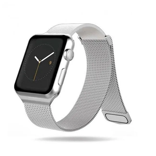 X-Doria Hybrid Mesh Genuine Leather   Stainless Steel Band for Apple Watch